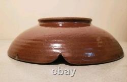 Vintage Studio Pottery 1973 Artist Signed Glazed Bowl MCM