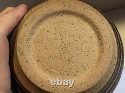 Vintage Studio Pottery 1982 Charles Smith Alabama Potter Bowl Lid Pot