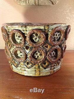 Vintage Studio Pottery Abstract Planter Bernard Rooke Era