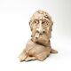 Vintage Studio Pottery Artisan Handmade Clay Mustached Man Bust Head Sculpture