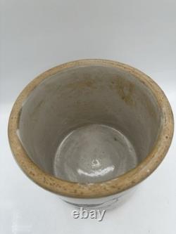 Vintage Studio Pottery Bird Crock Stoneware Planter M. W. Signed 1980 7.5