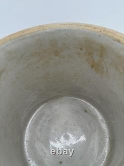 Vintage Studio Pottery Bird Crock Stoneware Planter M. W. Signed 1980 7.5