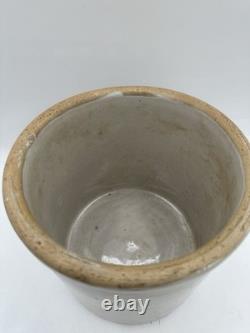 Vintage Studio Pottery Bird Crock Stoneware Planter M. W. Signed 1980 7.5