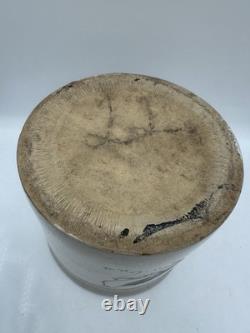 Vintage Studio Pottery Bird Crock Stoneware Planter M. W. Signed 1980 7.5