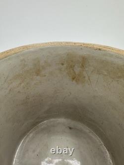 Vintage Studio Pottery Bird Crock Stoneware Planter M. W. Signed 1980 7.5