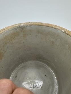 Vintage Studio Pottery Bird Crock Stoneware Planter M. W. Signed 1980 7.5