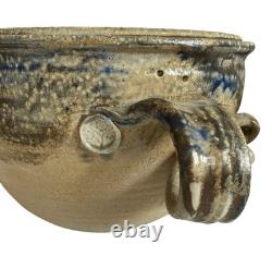 Vintage Studio Pottery Bowl Large Signed With Impressed Mark