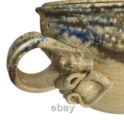 Vintage Studio Pottery Bowl Large Signed With Impressed Mark