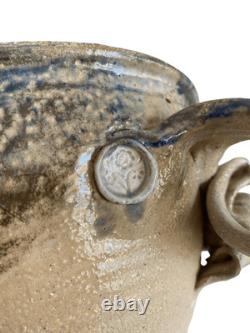 Vintage Studio Pottery Bowl Large Signed With Impressed Mark