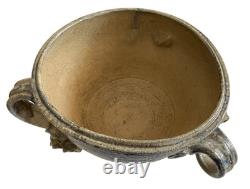 Vintage Studio Pottery Bowl Large Signed With Impressed Mark