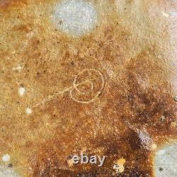 Vintage Studio Pottery Brutalist Organic Textured Face Vase Sculpture Abstract