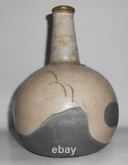 Vintage Studio Pottery Bulbous Vase Alligator Gar