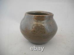 Vintage Studio Pottery Bulbous Vase Signed ROGERS