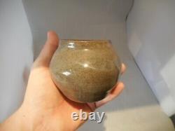 Vintage Studio Pottery Bulbous Vase Signed ROGERS