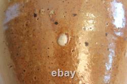 Vintage Studio Pottery Chinese Meiping Form Ikebana Stoneware Wood Ash Glaze 12