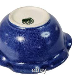 Vintage Studio Pottery Deep Amber & Teal Crystalline Glaze Ceramic Platter
