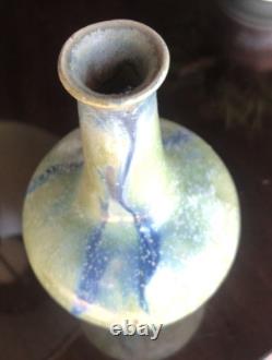 Vintage Studio Pottery Drip Glaze Vase French France Charles Greber Art Nouveau