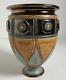 Vintage Studio Pottery Egyptian Revival Art Deco Vase Copper Glaze Urn -Signed