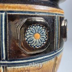 Vintage Studio Pottery Egyptian Revival Art Deco Vase Copper Glaze Urn -Signed