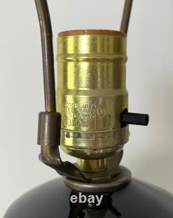 Vintage Studio Pottery Faceted Stoneware Table Lamp