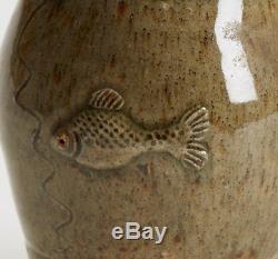 Vintage Studio Pottery Fish Jug Mervin Walsh St Ives