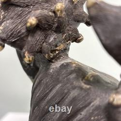 Vintage Studio Pottery Guardian Dog Foo Dog Brown Ceramic Figure