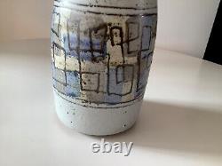 Vintage Studio Pottery Hand Crafted Stoneware Lidded Vessel Signed Shultz 81