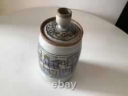 Vintage Studio Pottery Hand Crafted Stoneware Lidded Vessel Signed Shultz 81