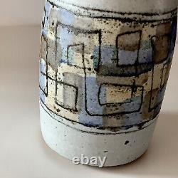 Vintage Studio Pottery Hand Crafted Stoneware Lidded Vessel Signed Shultz 81