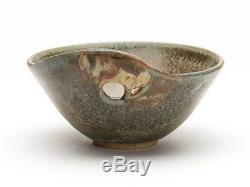 Vintage Studio Pottery Handled Bowl Signed 20th C