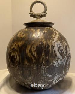 Vintage Studio Pottery Jar James Morris Cotter MCM Mid Century Modern