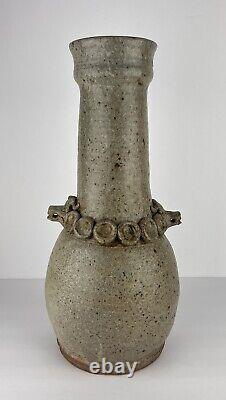 Vintage Studio Pottery Jug Dragon Goat Head 17in