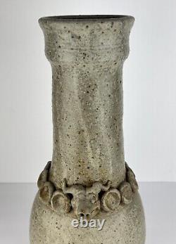 Vintage Studio Pottery Jug Dragon Goat Head 17in