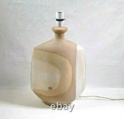 Vintage Studio Pottery Lamp Base Large Working Table Lamp