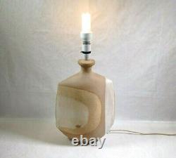 Vintage Studio Pottery Lamp Base Large Working Table Lamp