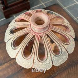 Vintage Studio Pottery Lantern Moroccan Style Stoneware Lamp Outdoor Candle