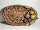 Vintage Studio Pottery Large Fruit Basket by J. Santos Portugal- SIGNED As Is