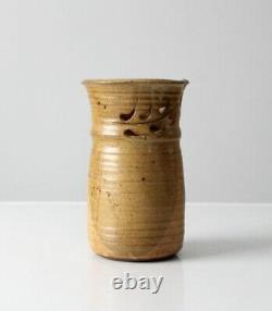 Vintage Studio Pottery Large Vase Signed