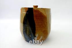 Vintage Studio Pottery Lidded Jar, Signed MCH, Glazed Earth Tones