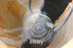 Vintage Studio Pottery Lidded Jar, Signed MCH, Glazed Earth Tones