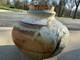 Vintage Studio Pottery Lidded Jar Vase Cork Top Drip Glaze Stoneware Handmade