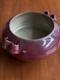 Vintage Studio Pottery Lidded Tureen Red Drip Glaze Scandinavian MCM Stone