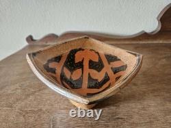 Vintage Studio Pottery Pedestal Bowl by Suze Lindsay