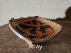 Vintage Studio Pottery Pedestal Bowl by Suze Lindsay