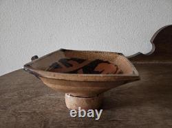 Vintage Studio Pottery Pedestal Bowl by Suze Lindsay