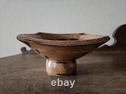 Vintage Studio Pottery Pedestal Bowl by Suze Lindsay