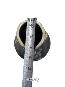 Vintage Studio Pottery Pitcher Sgraffito Owl Figure Southwestern Style 8.5