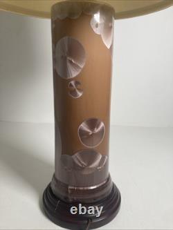 Vintage Studio Pottery Porcelain Crystalline Glaze Desk Table Lamp Duly Mitchell