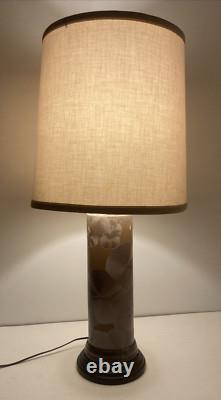 Vintage Studio Pottery Porcelain Crystalline Glaze Desk Table Lamp Duly Mitchell