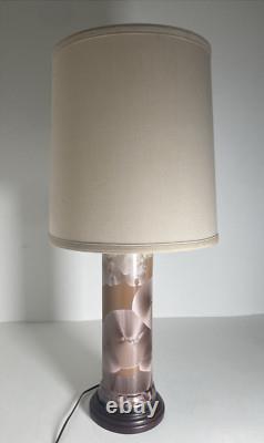Vintage Studio Pottery Porcelain Crystalline Glaze Desk Table Lamp Duly Mitchell